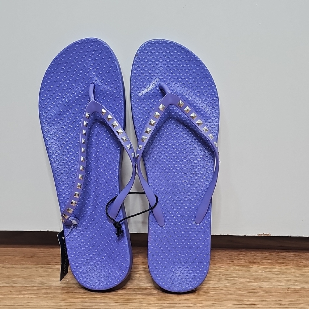 Chic Purple Studded Women's Sandals